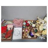 CHRISTMAS ORNAMENTS AND CANDLES