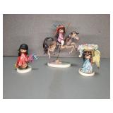 GOEBEL DEGRAZIA FIGURINES (3)