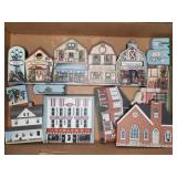 SHELF SITTERS WOOD VILLAGE - CATS MEOW