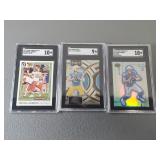 (3) GRADED SPORTS CARDS