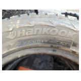 SET OF 4 HANKOOK 225/65R17 102T SNOW TIRES
