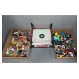 RAW WRESTLING RING, & ASSORTED FIGURES