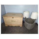 POWELL LIFE CHEST, PLASTIC WICKER BASKET