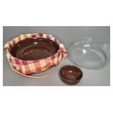 LONGABERGER CHIP AND DIP SET