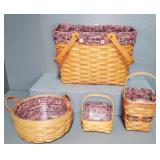 LONGABERGER W/ OLD GLORY LINERS