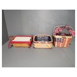 (3) LONGABERGER BASKETS