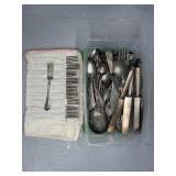 SILVER PLATE SILVERWARE ASSORTMENT