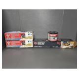 LOCKING CHOCKS, CARPET SHIELD, AND SHOP VAC FILTER