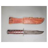 USMC K BAR KNIFE W/ SHEATH