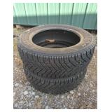 SET OF 2 GOODYEAR WINTER TIRES 205/55R16 91T