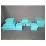 SET OF TEN TIFFANY GIFT BOXES (EMPTY)
