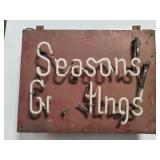 NEON ON HEAVY METAL BASE