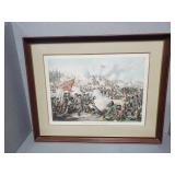 FRAMED CIVIL WAR BATTLE PRINT