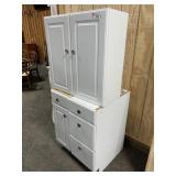 (2) SMALL BASE CABINETS & (1) UPPER CABINET - WH