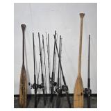 FISHING POLES AND CANOE PADDLES