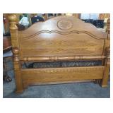 SOLID OAK BED FRAME - STANLEY FURNITURE