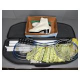 AMERICAN ACES FIGURE SKATES, VOLLEYBALL/BADMINTON