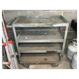 4-TIER METAL ROLLING CART, 30"X18"X36"