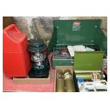 COLEMAN LANTERN, STOVE, FUEL, BERNZ-O-MATIC KIT