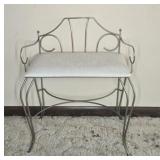 METAL WIRE VANITY CHAIR, 19"X13"X23"