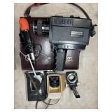 BOLEX MOVIE CAMERA, SONY CASSETTE TAPE PLAYER