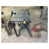 PLASTIC SAW HORSE,, WORKMATE, SHOP CART, STOOL