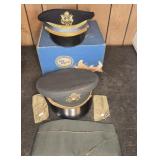 TOP RANK AND BANCRFT OFFICERS DRESS CAPS