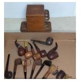 (12) SMOKING PIPES & STAND