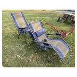 (2) FOLDING PATIO CHAIRS