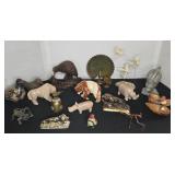 HOME DECOR GROUPING - METAL, GLASS, CERAMIC, STONE