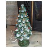 CERAMIC CHRISTMAS TREE, 17.5" T