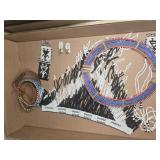 BEADED CHOKERS, BELT, EARRINGS