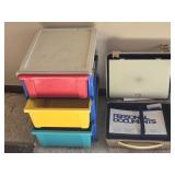 PERSONAL STORAGE TOTE AND 3 DRAWER BIN