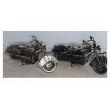 (2) METAL MINIATURE MOTORCYCLES