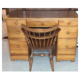 KNEEHOLE DESK W/ CHAIR