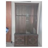 WOOD GUN CABINET, 43"X13"X76"