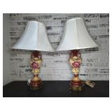 (2) MATCHING CERAMIC LAMPS