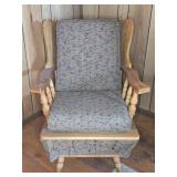 UPHOLSTERED ROCKING CHAIR