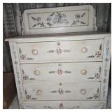 FOLK ART HAND PAINTED DRESSER