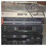 STEREO EQUIPMENT - TURNTABLE, RECEIVER