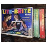 VINTAGE LITE-BRITE TOY W/ ACCESSORIES - LATE 1960