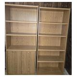 (2) BOOK CASES