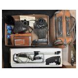 MINOLTA SRT 101 CAMERA, POLAROID CAMERA,