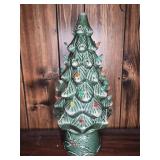 CERAMIC CHRISTMAS TREE - DAMAGED (BAD REPAIR)