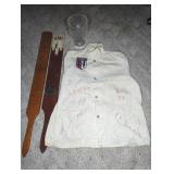 COLLEGE FRATERNITY CUP, PADDLES, JACKET