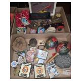 COLLECTIBLES - KEYS, MUSHROOM TREE ART, CARD