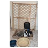 DOG GATE, WATER BOWL