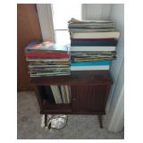 VINYL RECORDS AND MC RECORD CABINET