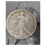 WALKING LIBERTY HALF DOLLAR - 1916-D