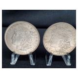 (2)  1921 MORGAN SILVER DOLLARS